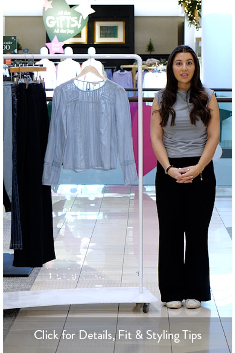 Pintuck Lace Top video
