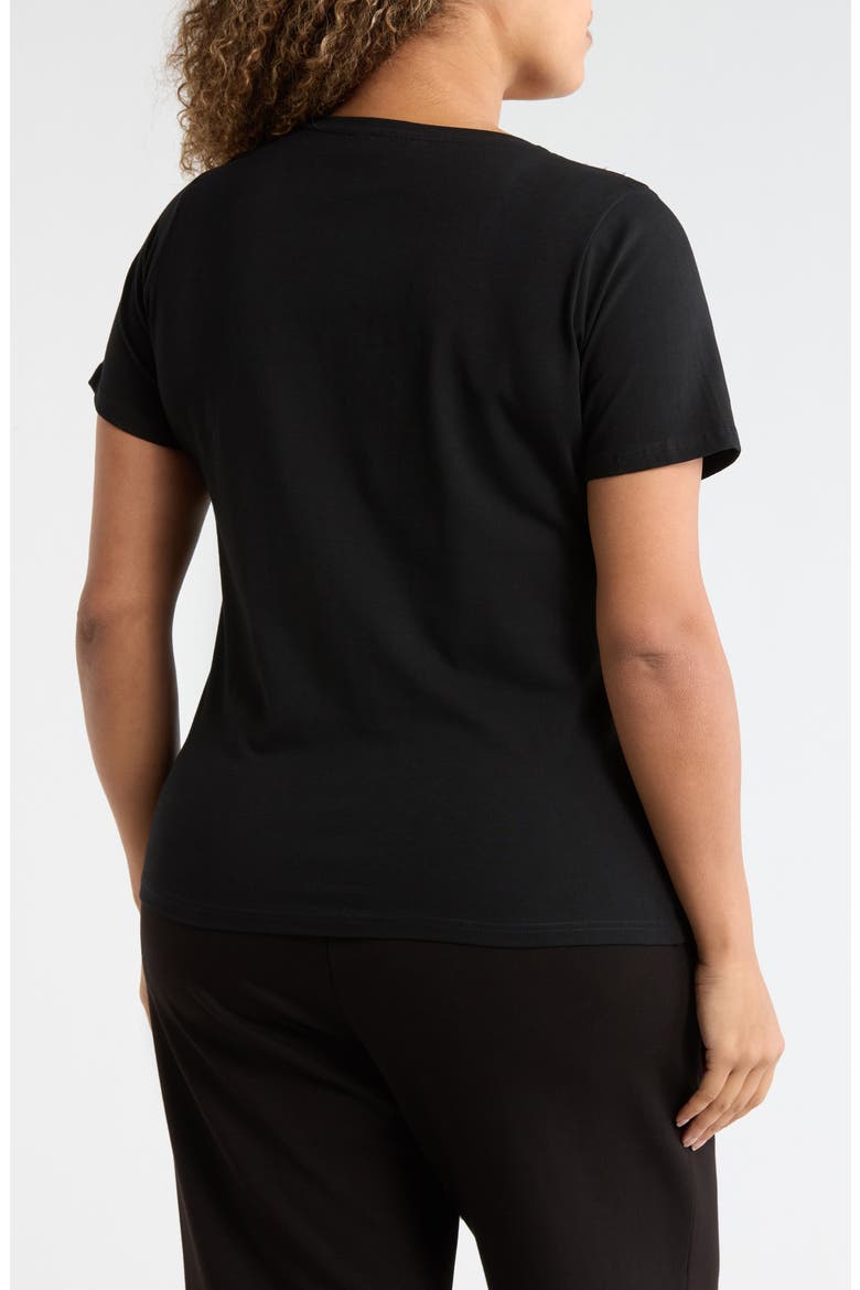 Odelia Embellished T-Shirt, Alternate, color, BLACK
