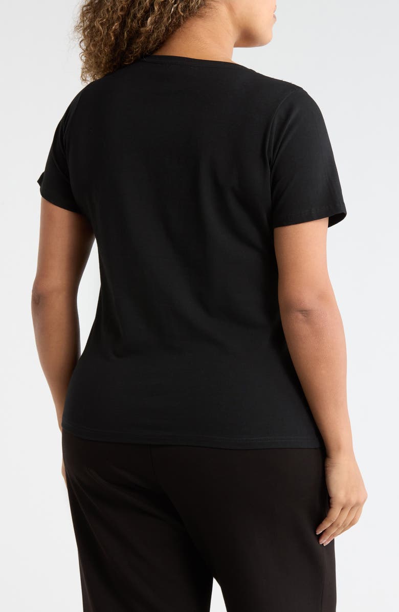 BY DESIGN Odelia Embellished T-Shirt, Alternate, color, Black