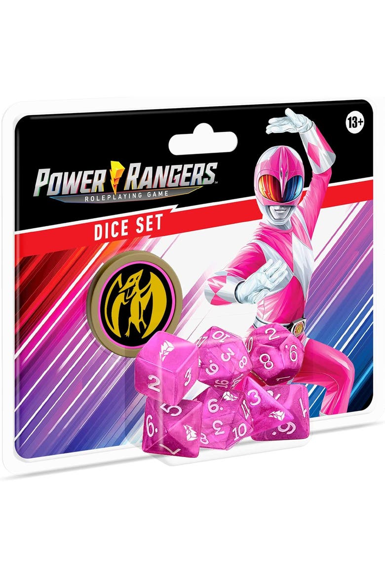 Power Rangers Roleplaying Game Pink Dice Set, Main, color, Pink