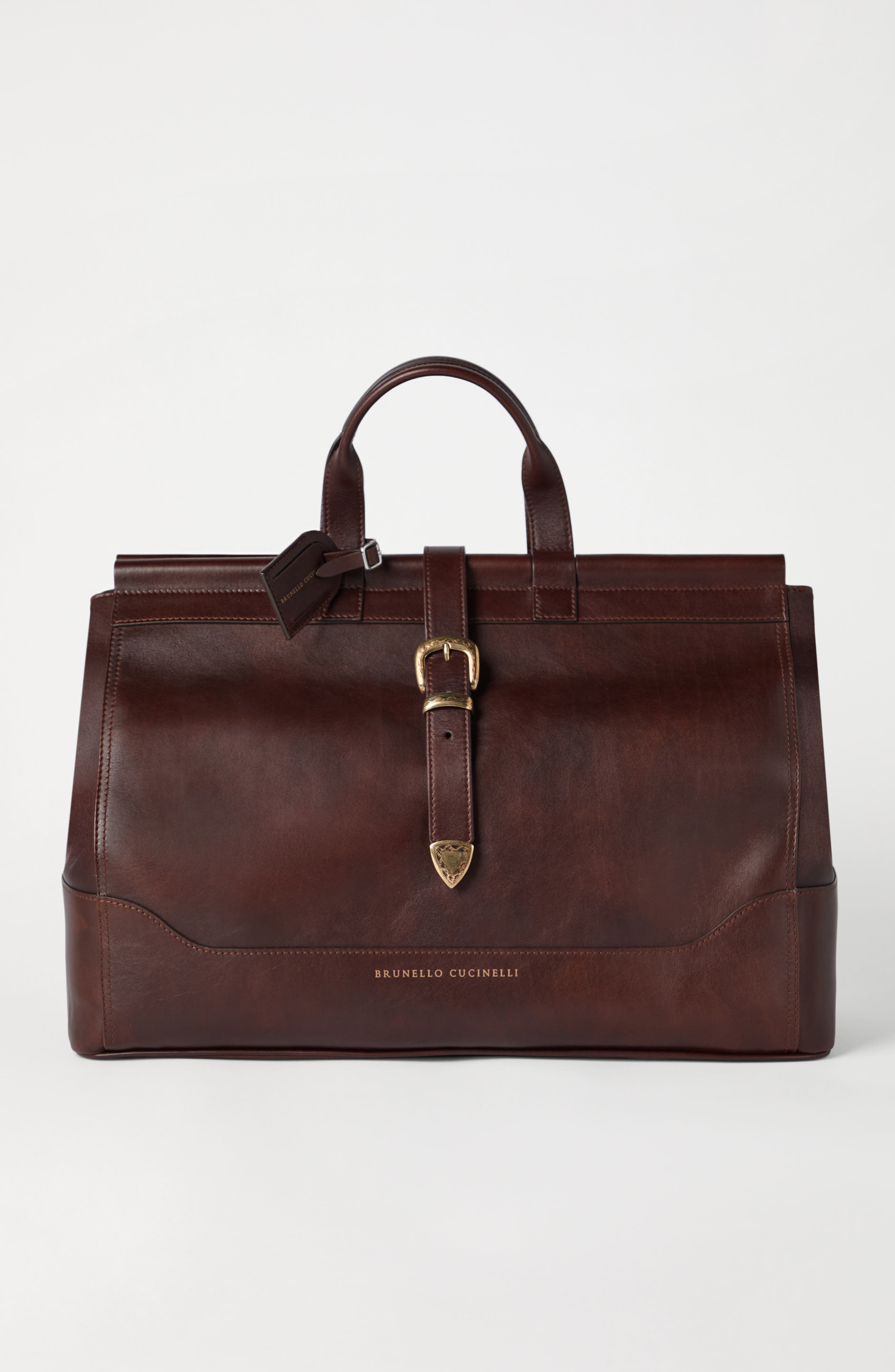 Brunello Cucinelli Leather bag, Alternate, color, Burgundy