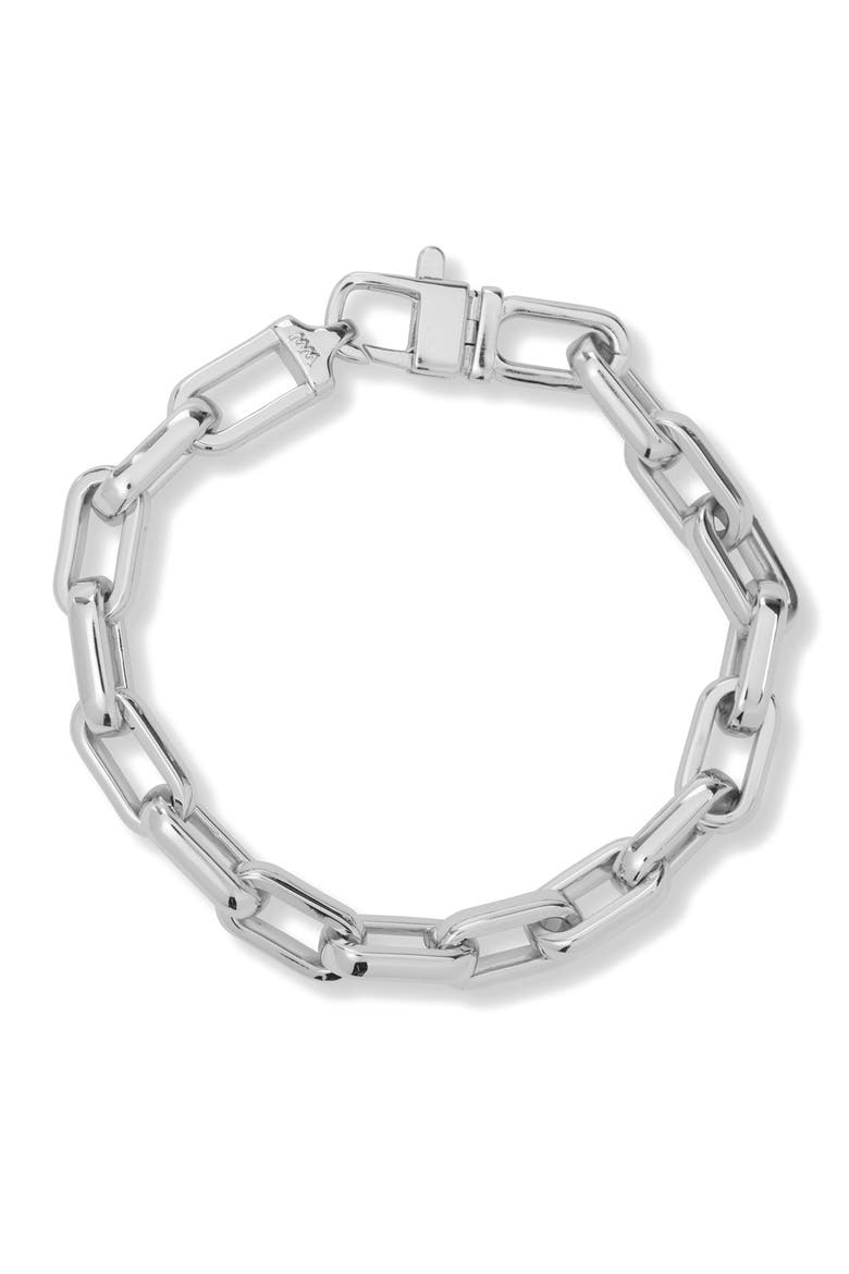 Lil Frankie Chain Bracelet, Main, color, SILVER