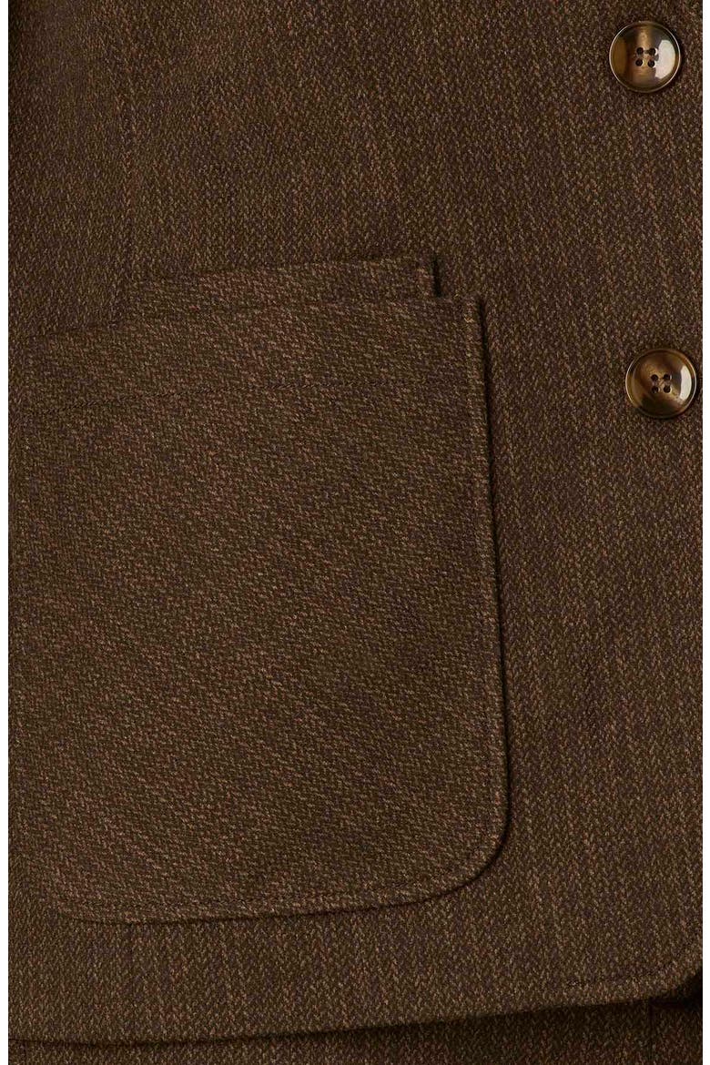 Single Breasted Blazer, Alternate, color, CHOCOLATE TRUFFLE