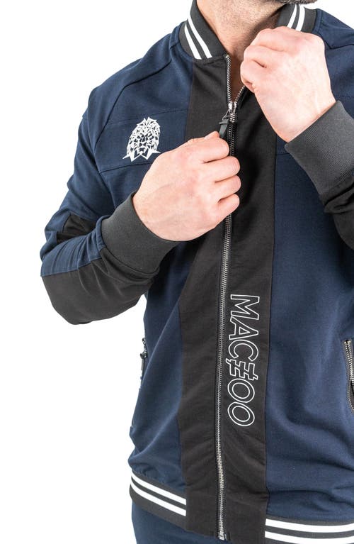 Maceoo Midnight Motion Jacket In Blue