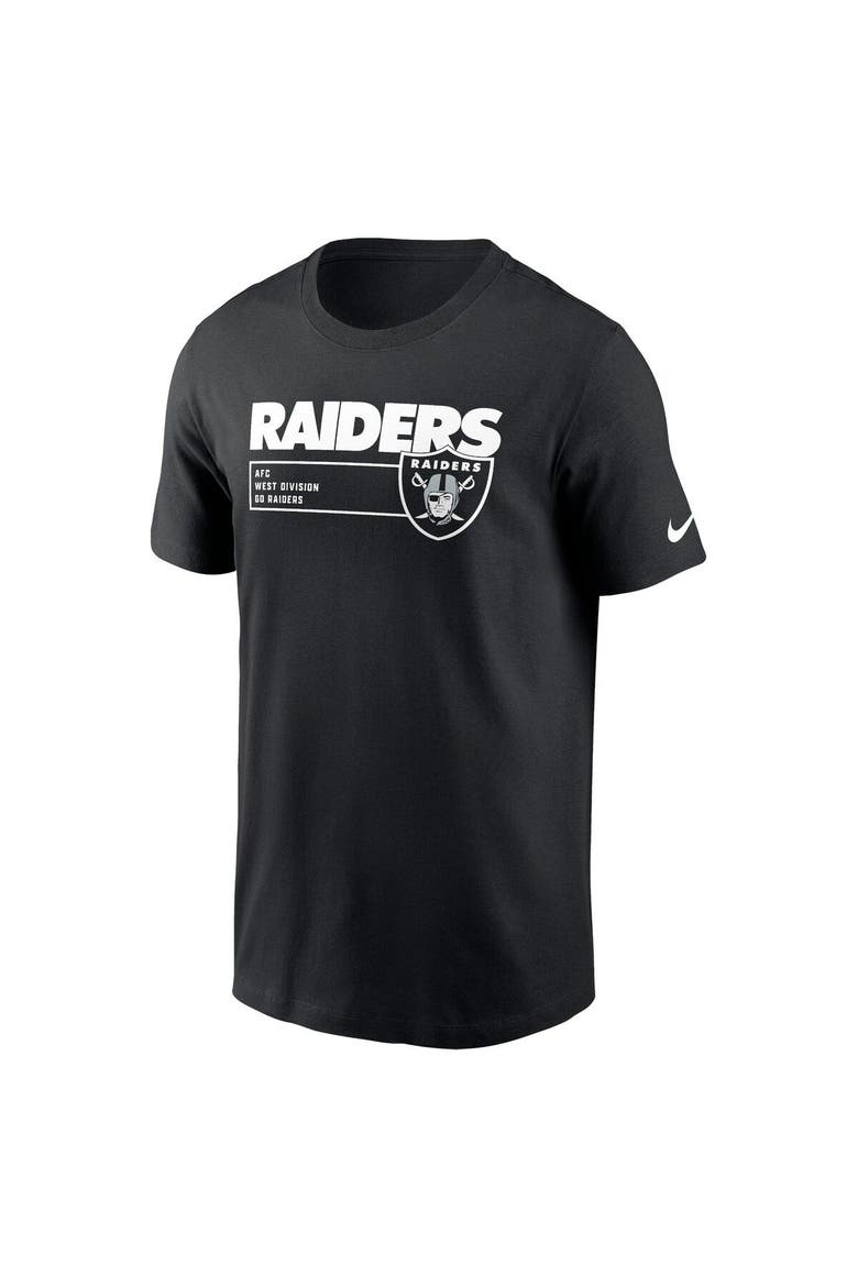 Men's Nike Black Las Vegas Raiders Division Essential T-Shirt, Alternate, color, Black