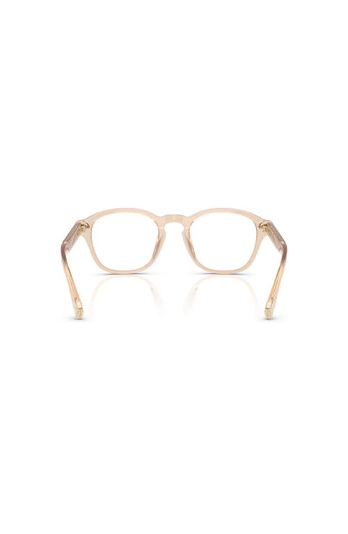 Brunello Cucinelli 50mm Square Optical Glasses In Brown