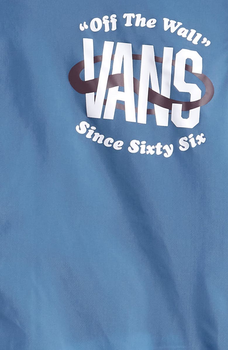 Vans Kids' Riley Water Resistant Hooded Coach's Jacket, Alternate, color, 