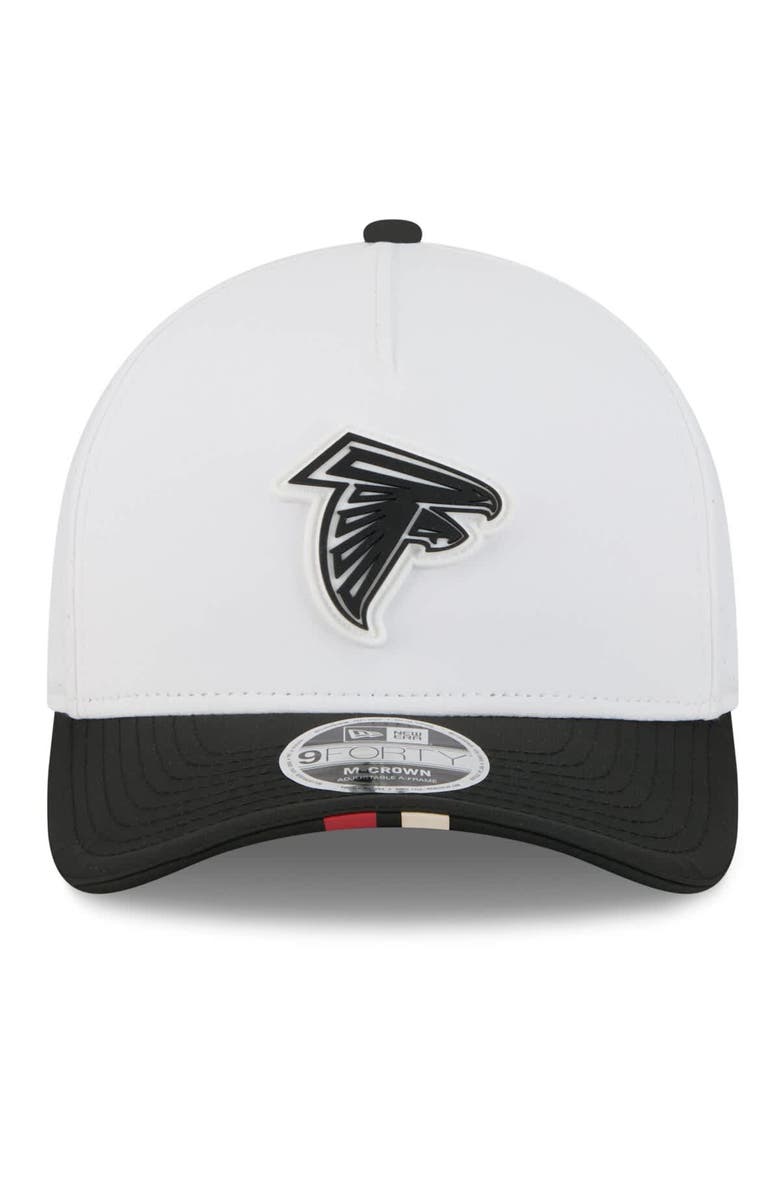 New Era Men's New Era  White/Black Atlanta Falcons 2025 NFL Training Camp A-Frame 9FORTY Adjustable Hat, Alternate, color, White