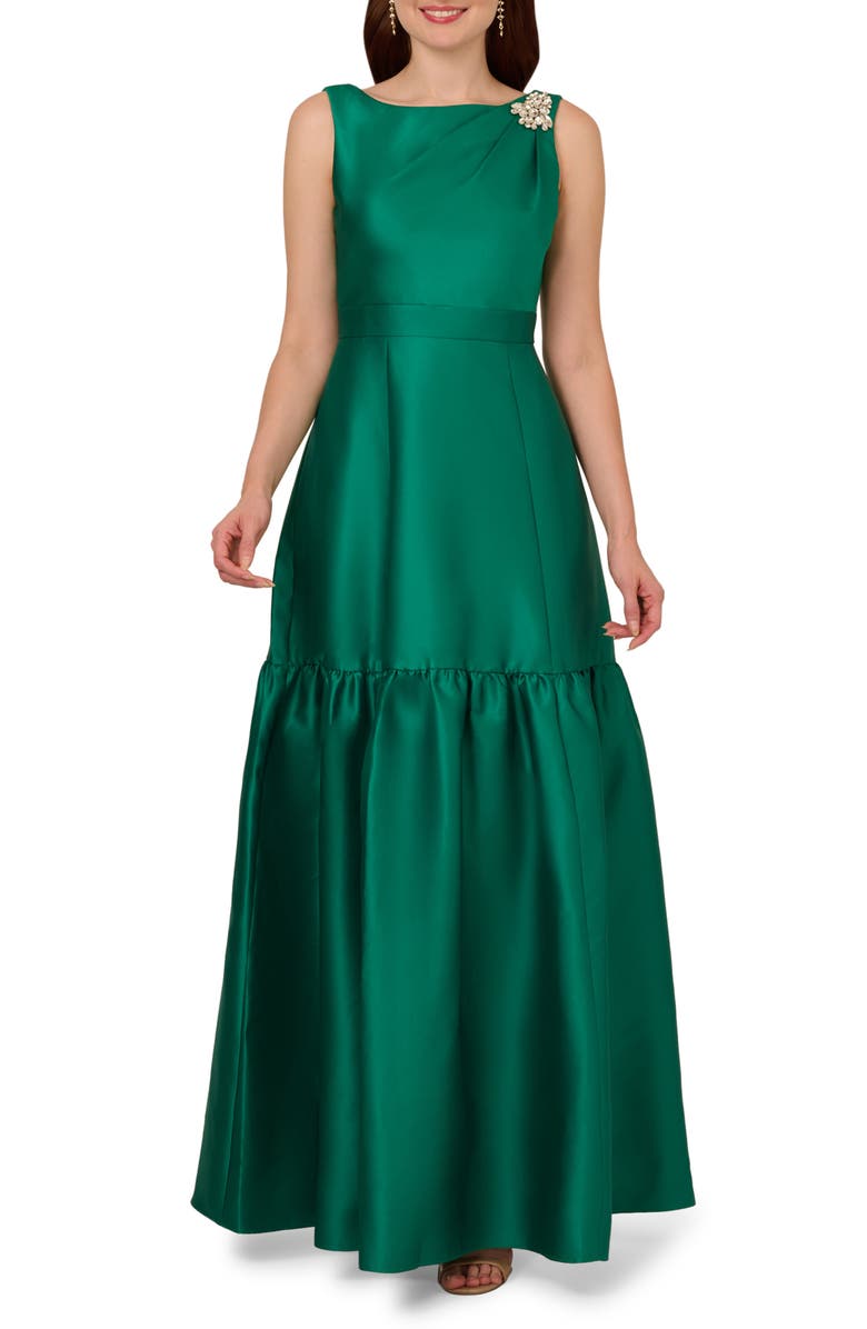 Adrianna Papell Mikado Gown, Main, color, 