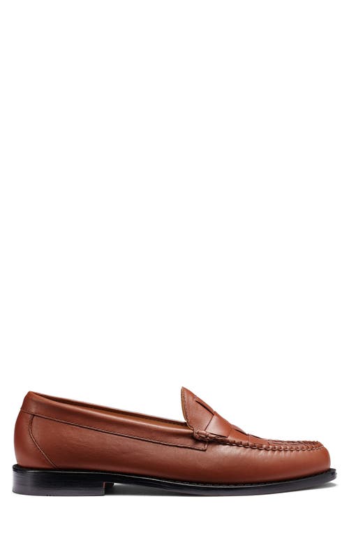 G.h.bass Larson Woven Weejun Penny Loafer In Dark Tan