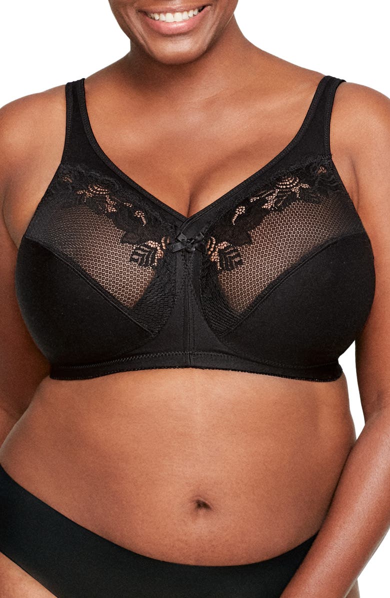Glamorise MagicLift<sup>®</sup> Minimizer Bra, Main, color, Black
