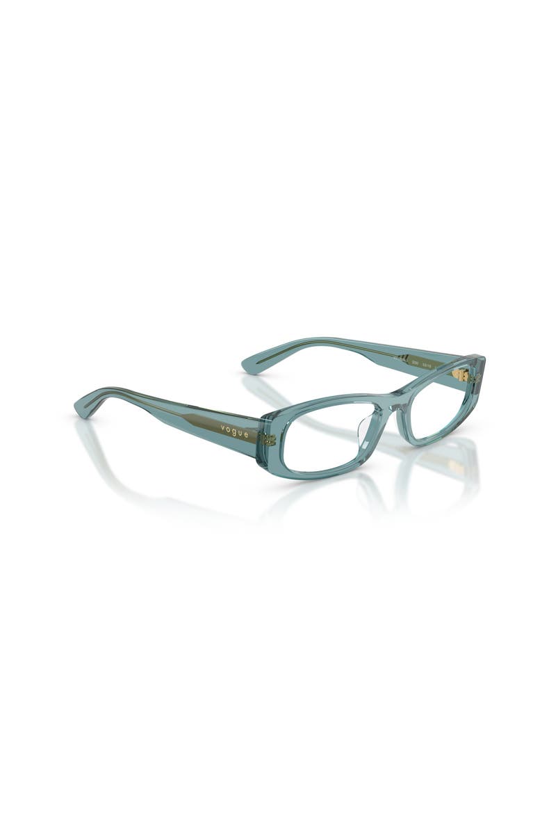 53mm Rectangle optical glasses, Alternate, color, Blue