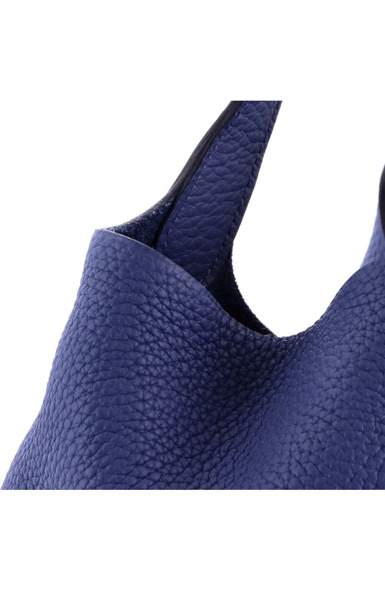 Pre-Owned Hermes Picotin Lock Bag Clemence MM, Alternate, color, Bleu Brighton