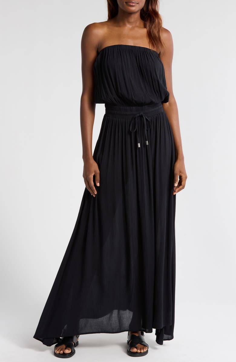 Elan Strapless Smock Cover-Up Maxi Dress, Main, color,