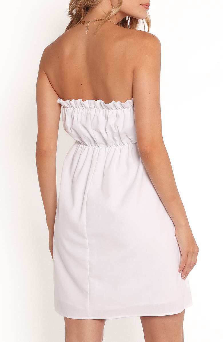 Petal & Pup Stratton Strapless Babydoll Dress, Alternate, color, White