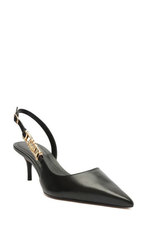 Arezzo Faye Half D'orsay Pointed Toe Slingback Pump