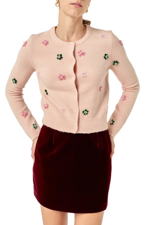Beaded Floral Cardigan