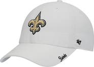 '47 Women's '47 White New Orleans Saints Miata Clean Up Logo Adjustable Hat