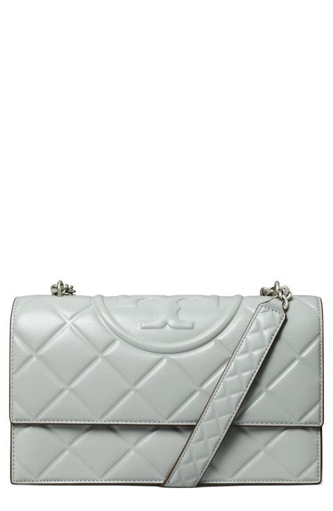 Small Fleming Diamond Quilted Leather Convertible Shoulder Bag