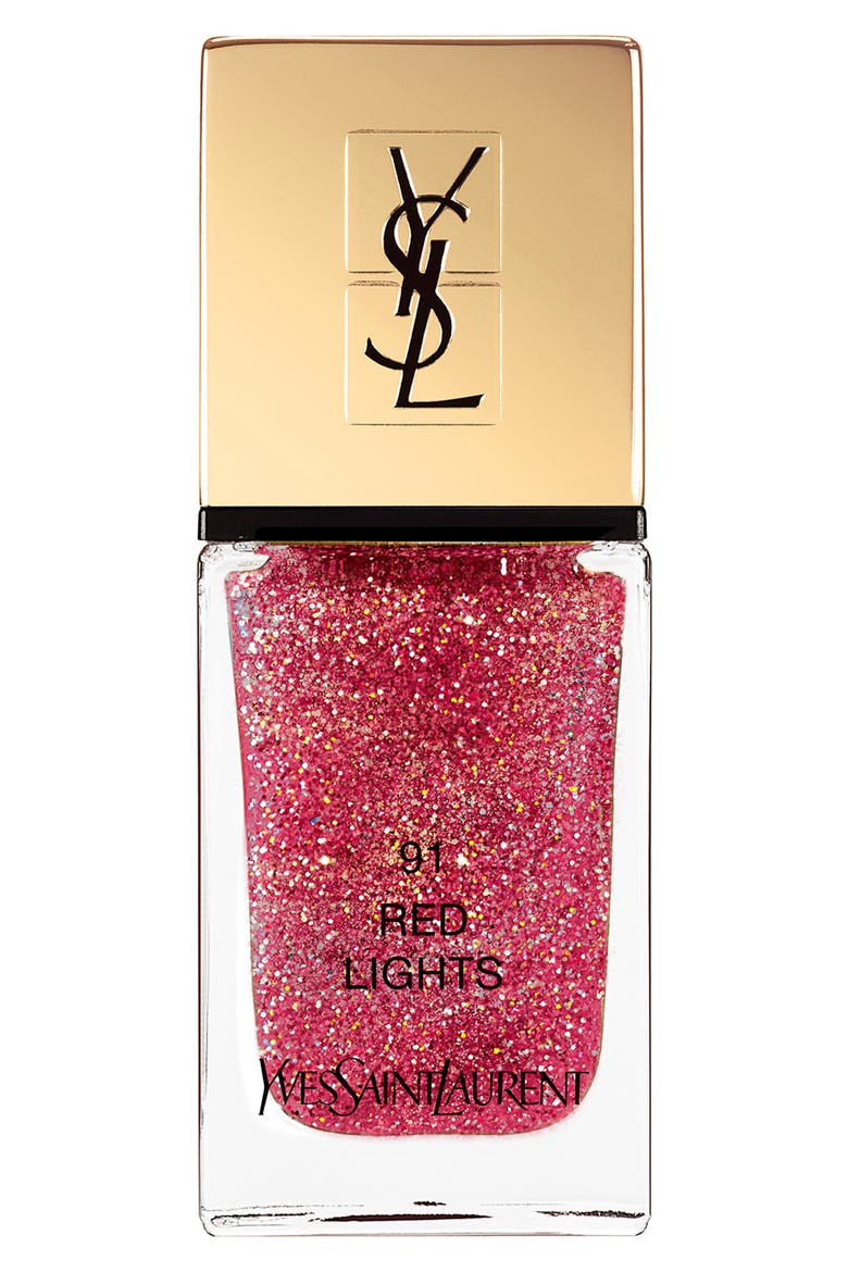 Dazzling Lights La Laque Couture Nail Polish (Limited Edition), Main, color, 91 RED LIGHTS