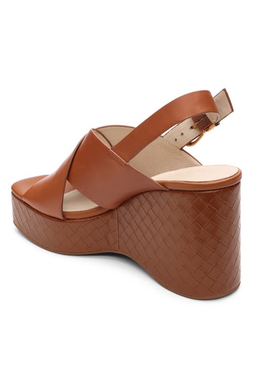 Sanctuary Nouveau Platform Wedge Sandal In Luggage