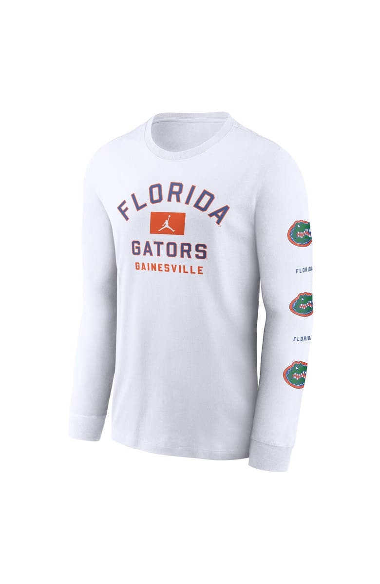 Jordan Brand Men's Jordan Brand White Florida Gators Primetime Classic Location Long Sleeve T-Shirt, Alternate, color, White