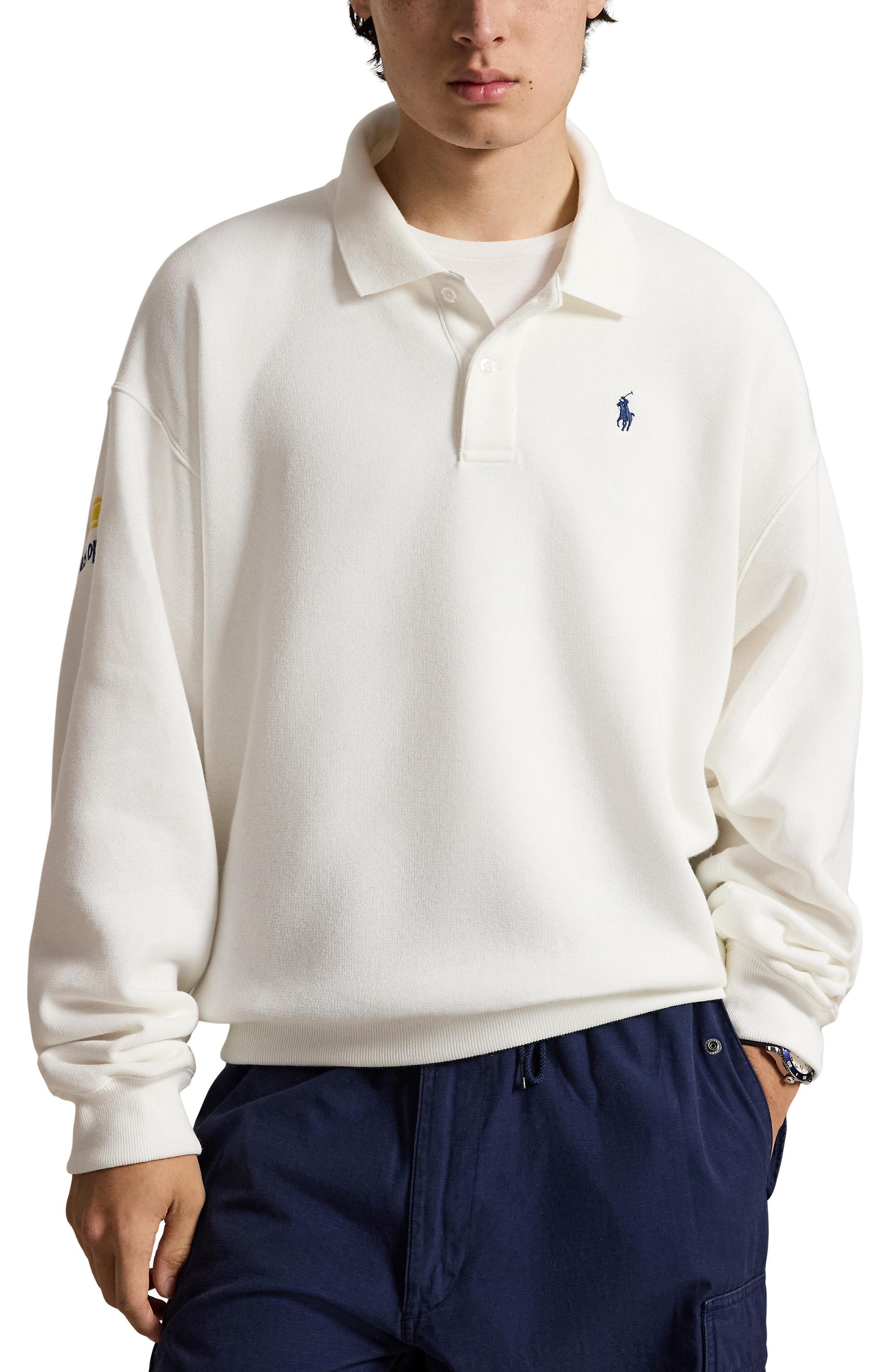 Polo Ralph Lauren US Open Arctic Fleece Long Sleeve Polo (Women
