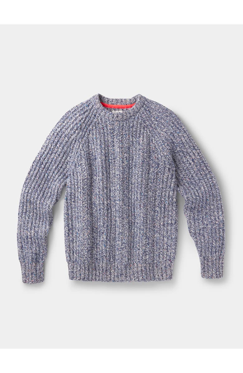 Aubin Gunby Rib Crew Neck Sweater, Alternate, color, Blue Twist