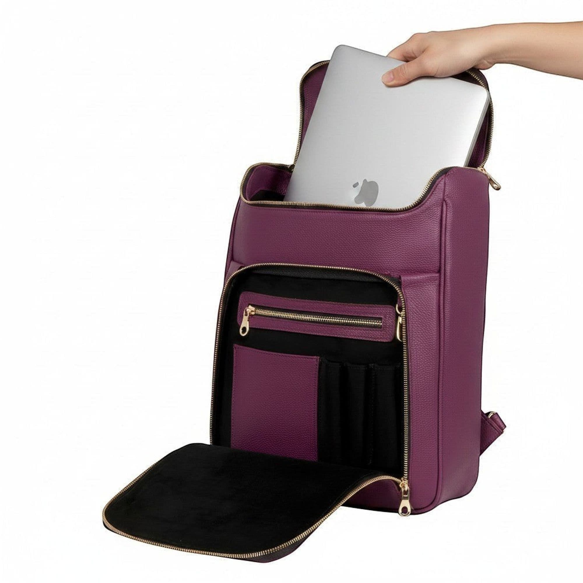 Medium Laptop Pack, Alternate, color, Burgundy