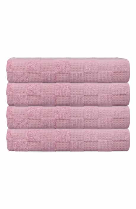 DePera Waffle Terry 4-Piece Turkish Cotton Washcloths