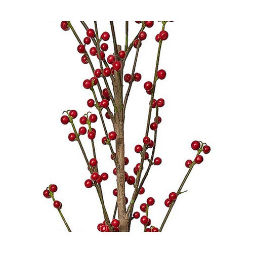 Tag Berry Branch Artificial Stems Red Indoor Botanicals Decor In Red