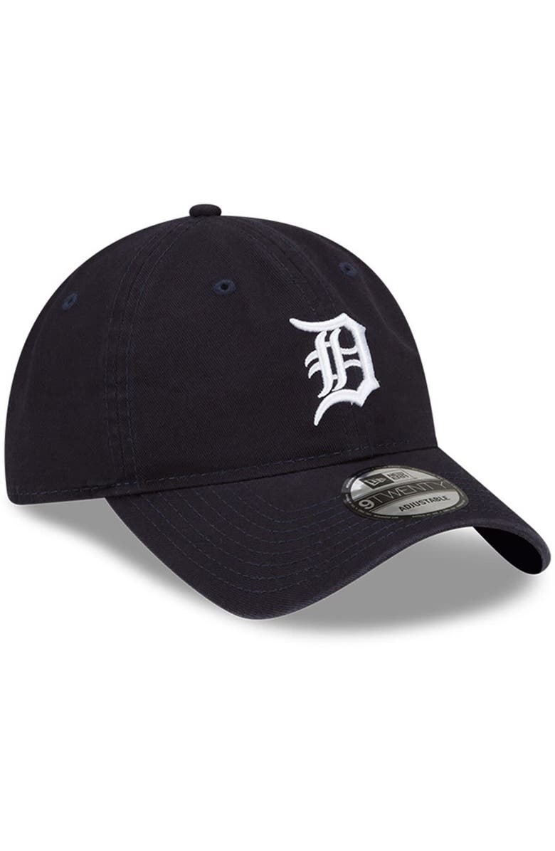 New Era Men's New Era Navy Detroit Tigers Logo Replica Core Classic 9TWENTY Adjustable Hat, Alternate, color,
