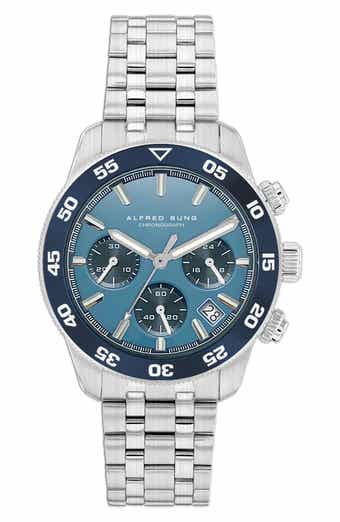 Alfred Sung Chronograph III Bracelet Strap Watch, 41mm