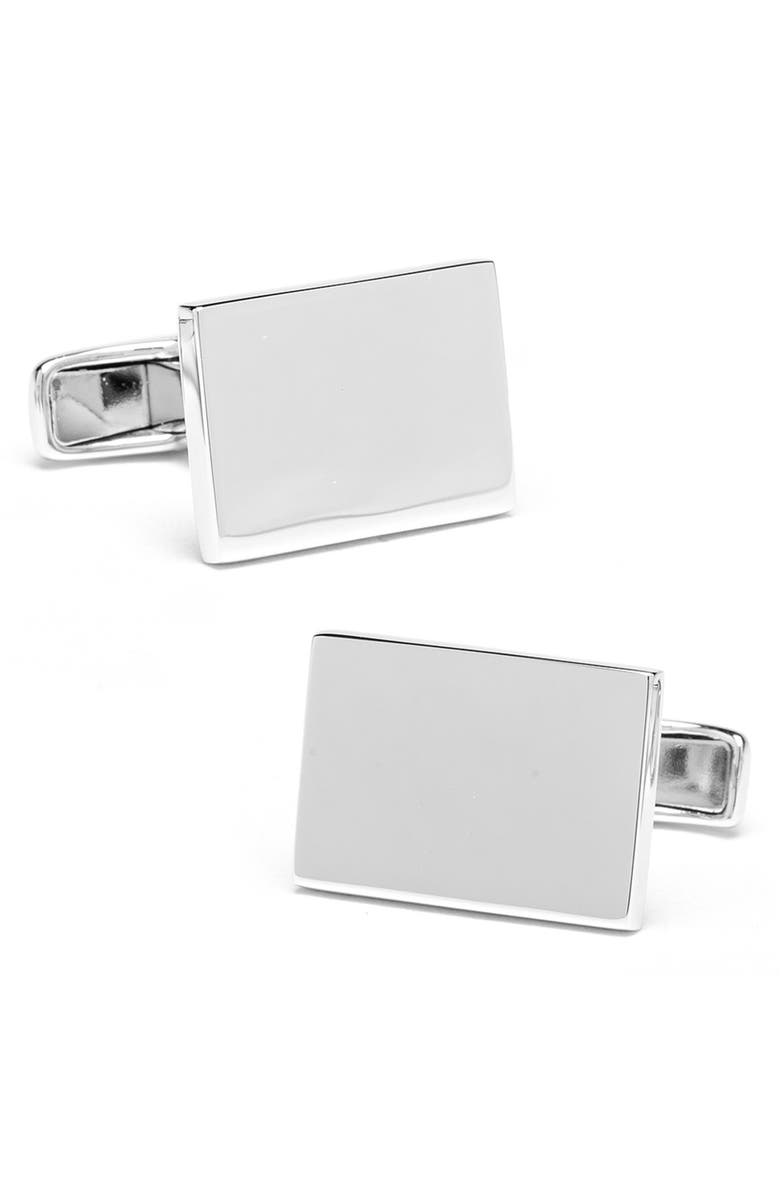 Cufflinks, Inc. Infinity Edge Sterling Silver Cufflinks, Main, color, 