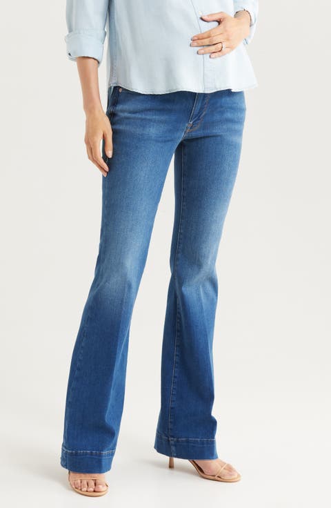 Honeymoon Good Flare Jeans (Blue 363) (Maternity)