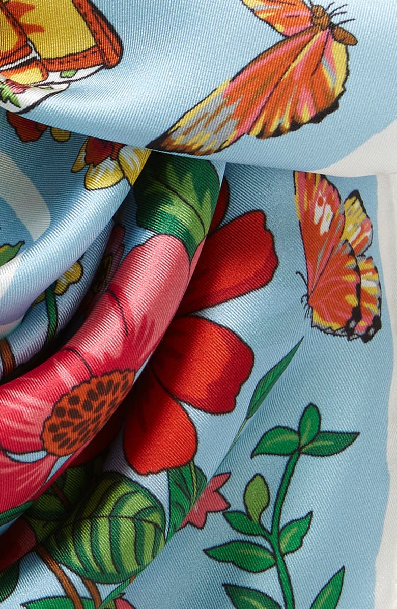 Echo Green Thumb Silk Bandana, Alternate, color, 