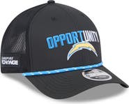 New Era Men's New Era Black Los Angeles Chargers 2025 Inspire Change 9FORTY M-Crown Adjustable Hat