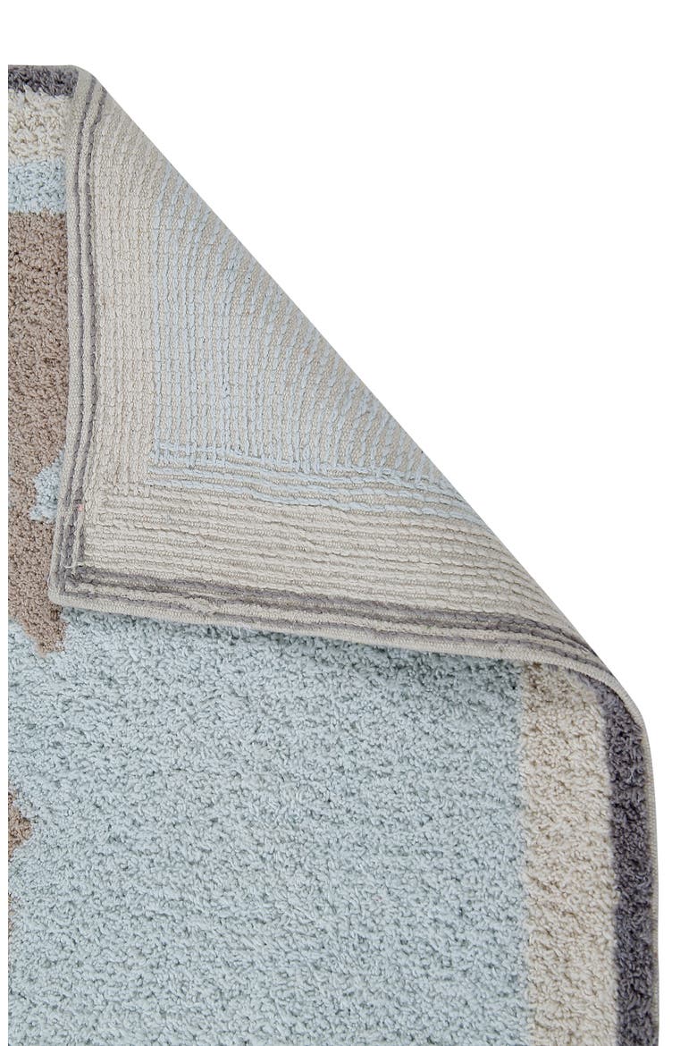 Vintage Map Washable Recycled Cotton Blend Rug, Alternate, color, BLUE