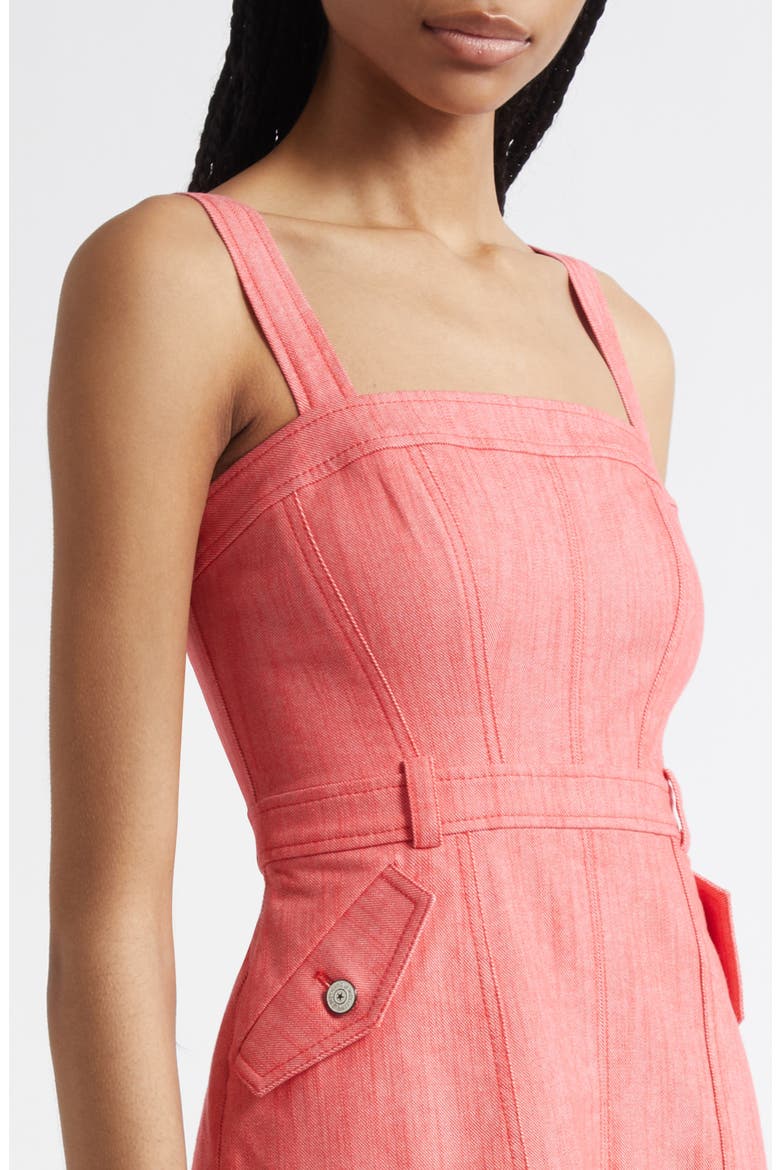 Malani A-Line Dress, Alternate, color, CHERRY LEMON