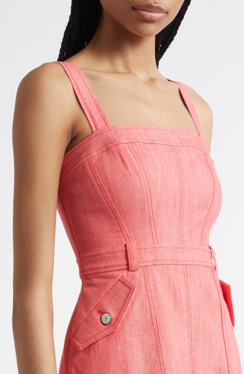 Cinq à Sept Malani A-Line Dress, Alternate, color, Cherry Lemon