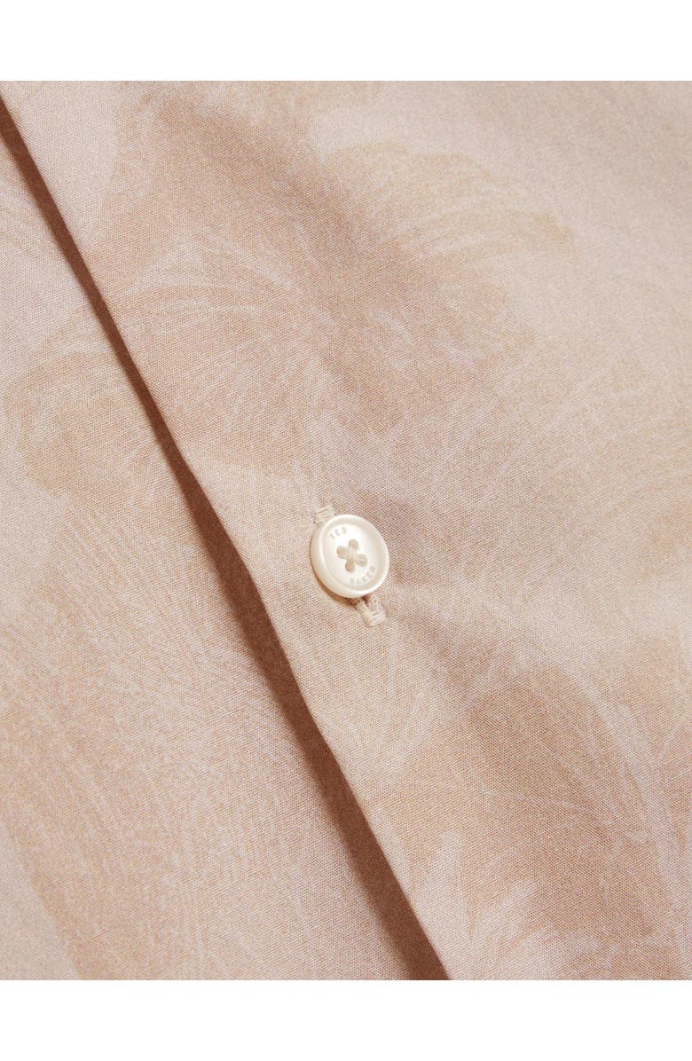 Ted Baker Ocania Regular Fit Floral Cotton Button-Up Shirt, Alternate, color, 