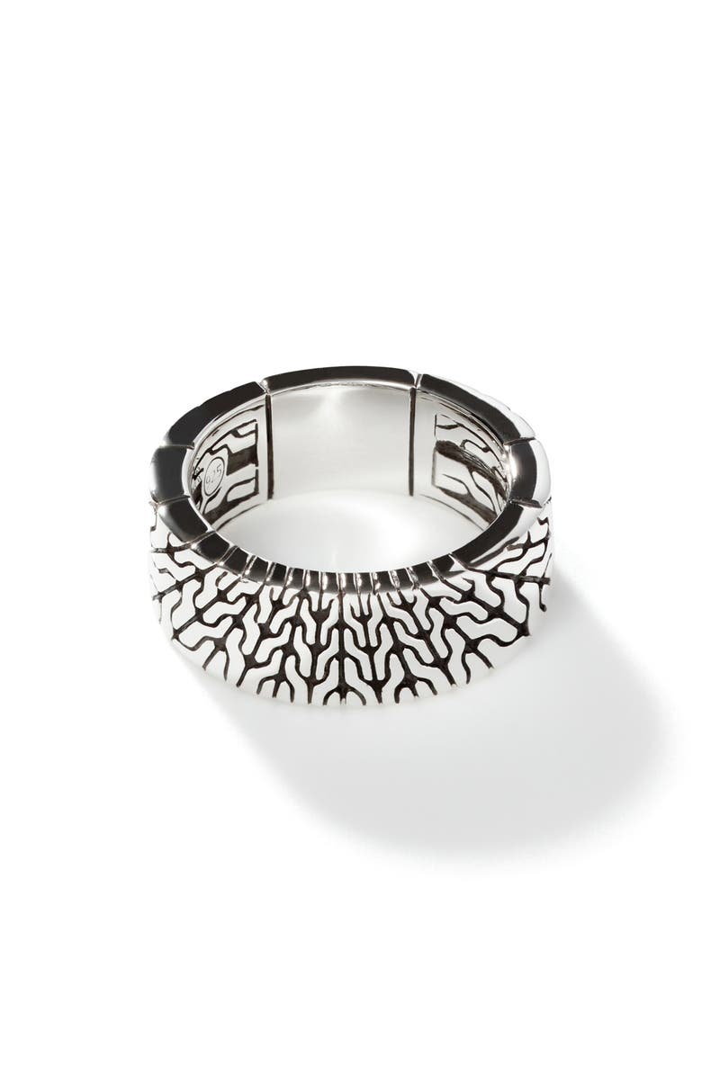 John Hardy Carved Chain Band Ring, Main, color, 