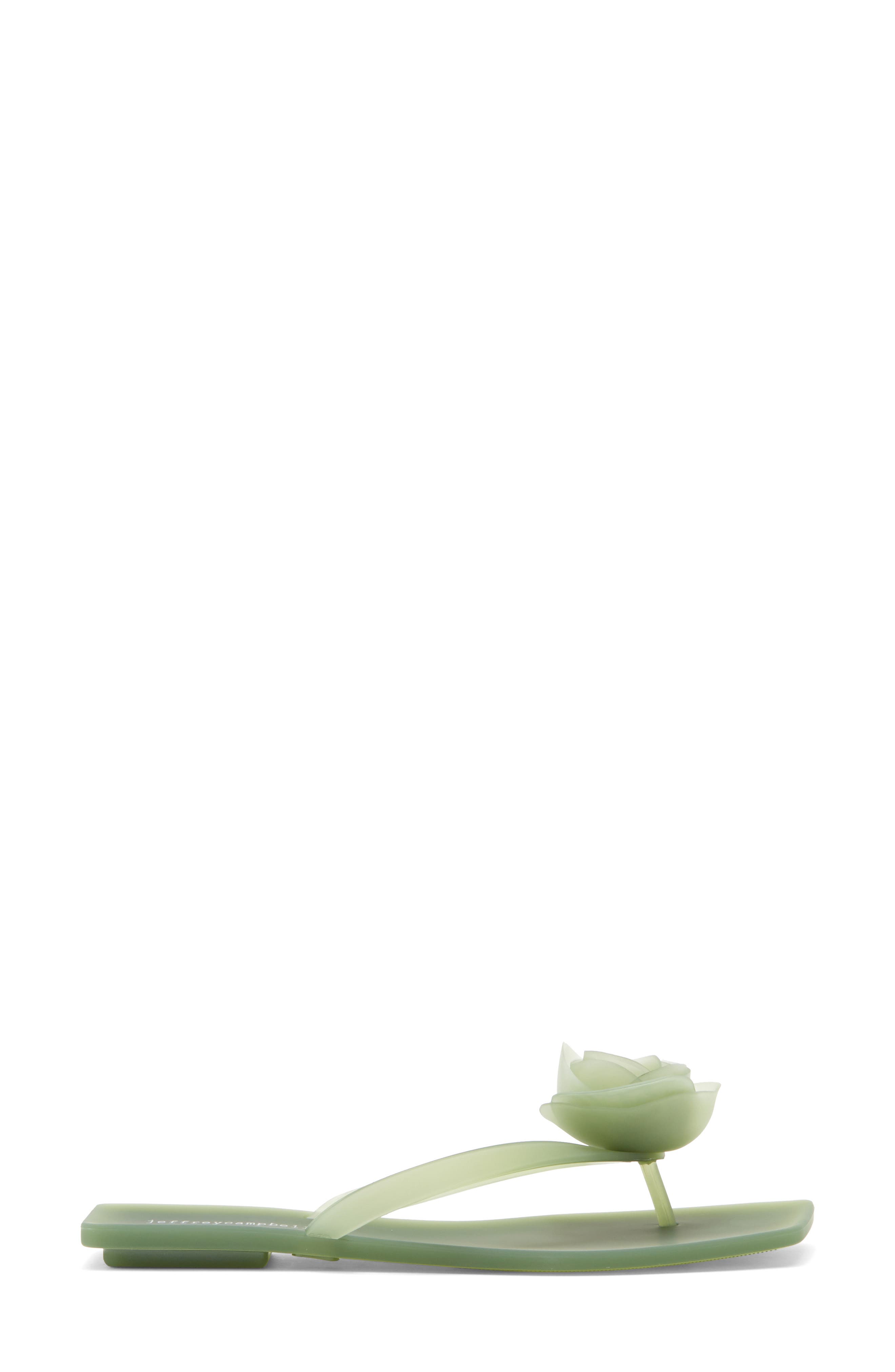 Jeffrey Campbell Riverz Jelly Sandal, Alternate, color, Green Matte