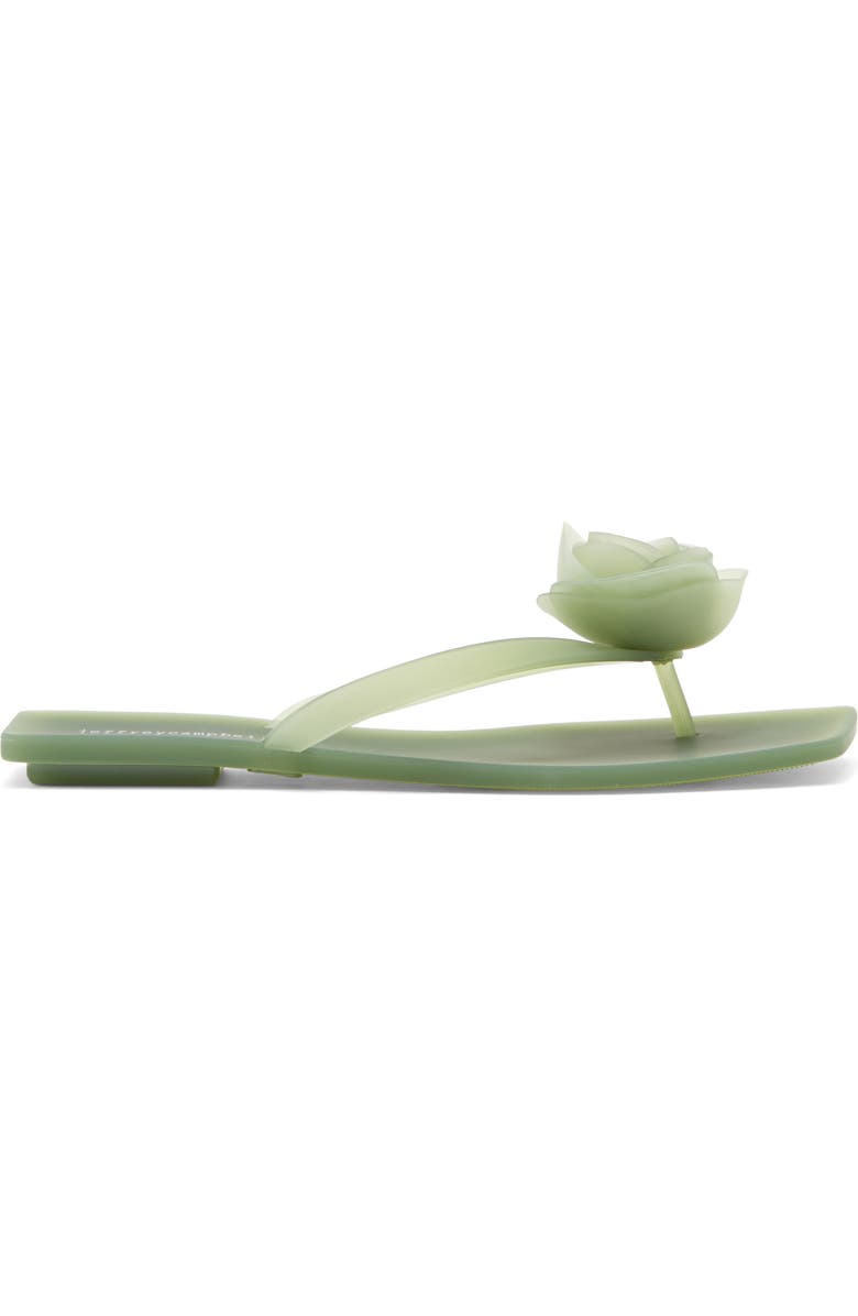 Jeffrey Campbell Riverz Jelly Sandal, Alternate, color, Green Matte