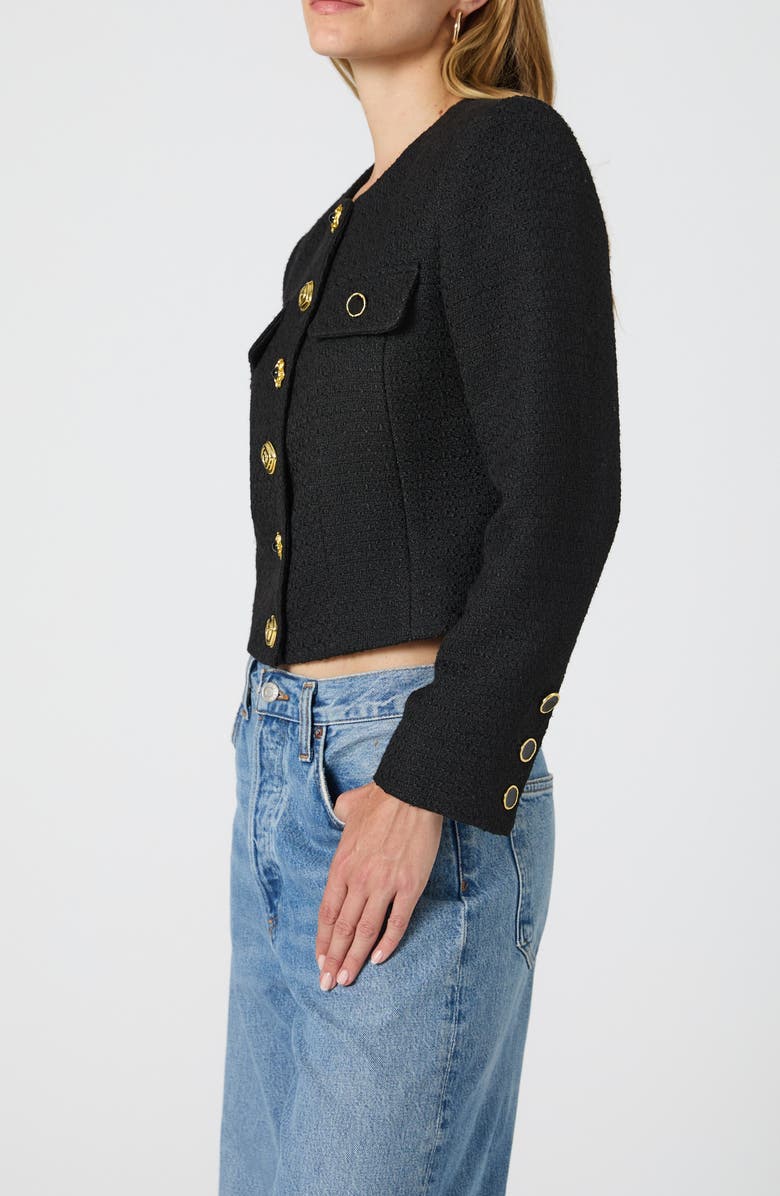 French Connection Mismatched Button Tweed Jacket, Alternate, color,