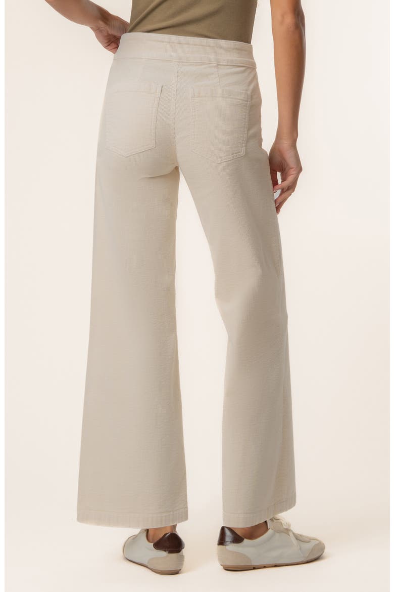 Meg Welt Pocket Wide Leg Corduroy Pants, Alternate, color, IVORY JM