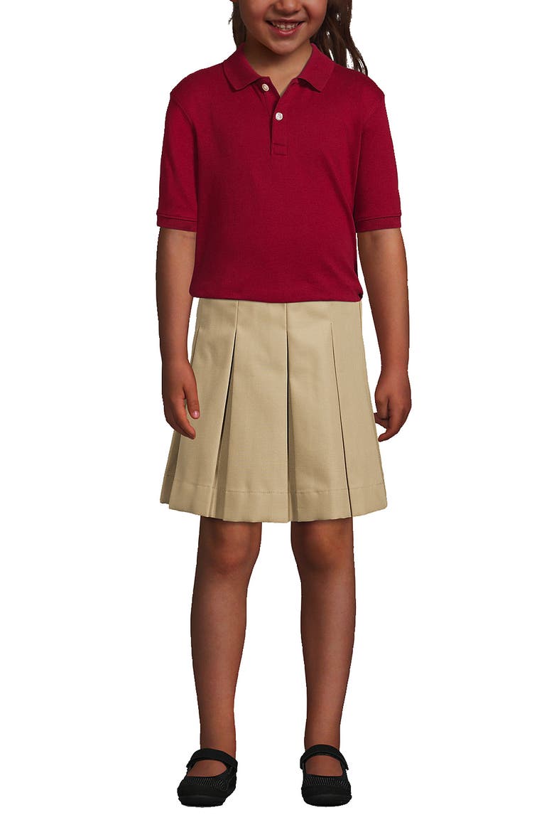 School Uniform Kids Short Sleeve Interlock Polo Shirt, Alternate, color, Garnet