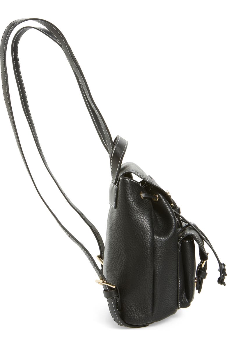 Topshop Bruno Super Mini Faux Leather Backpack, Alternate, color,