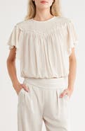 Ramy Brook Tess Flutter Sleeve Crop Top