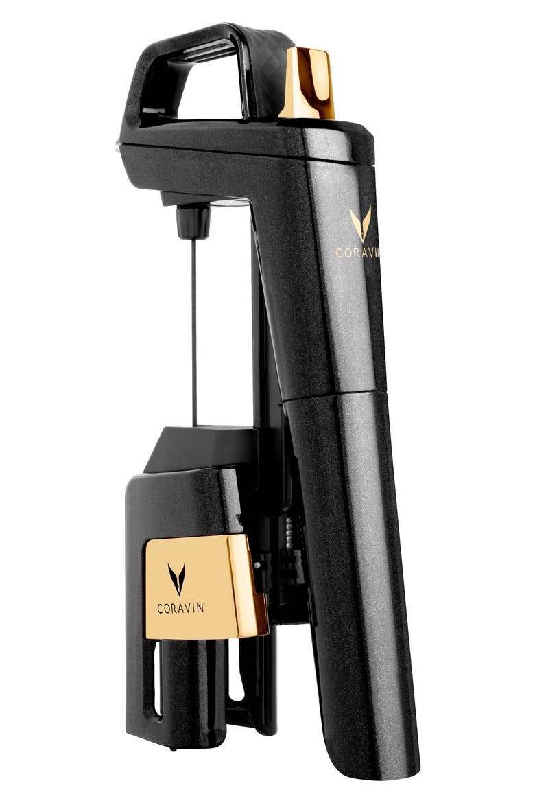 Timeless Six Premium Wine Preservation System, Alternate, color, ANTHRACITE/ GOLD